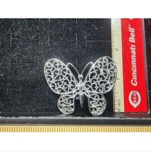 Vintage Filigree Butterfly Brooch Pin Used Ready2Wear